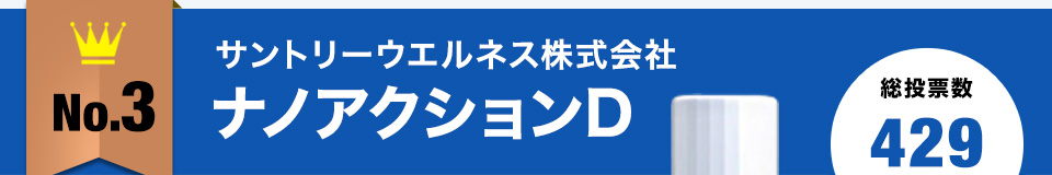 No.3サントリーウエルネス株式会社ナノアクションD