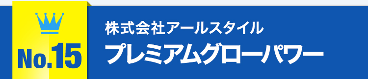 No.15株式会社アールスタイル プレミアムグローパワー