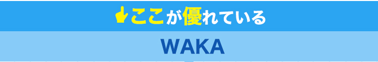 ここが優れているWAKA