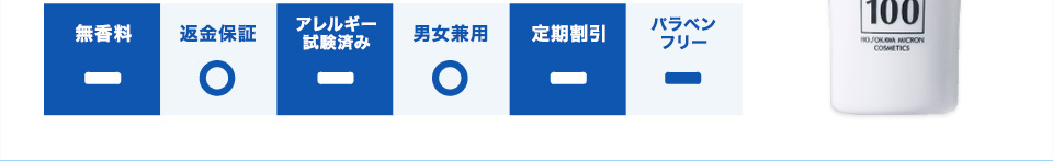 返金保証/男女兼用/無香料